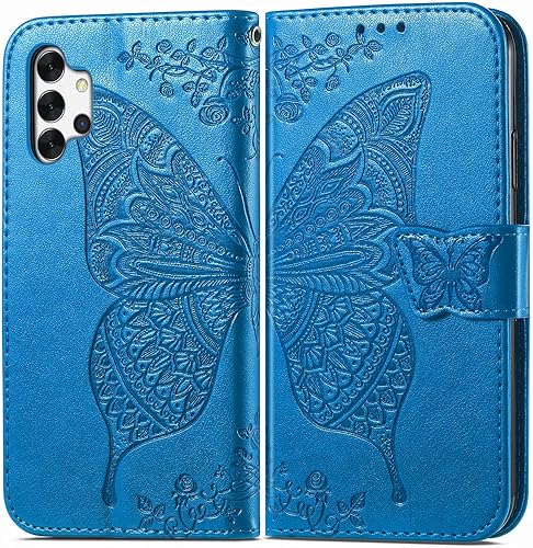 Miniatura 2 de MEUPZZK Funda tipo cartera para Samsung Galaxy A32 5G, funda tipo cartera para Samsung A32 5G, piel sintética de alta calidad, con diseño de