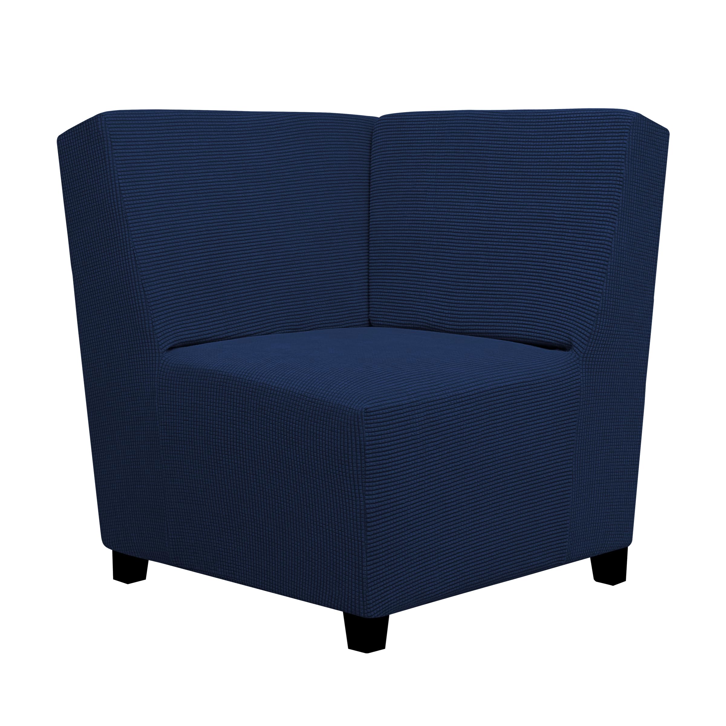Easy-Going Stretch Soft Sectional Corner Sofa Couch Slipcover Navy