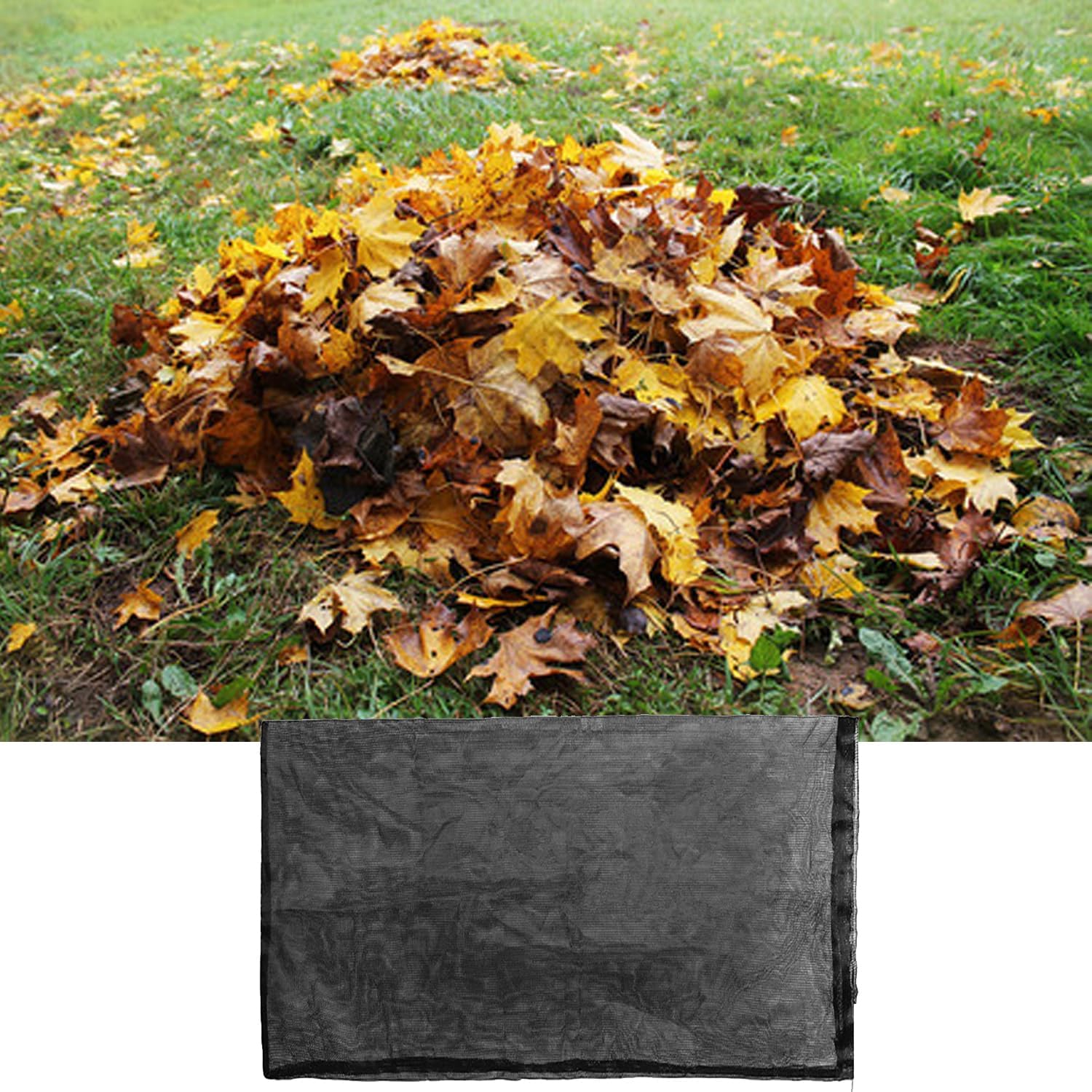 2PC Universal Wood Chipper Bag Leaf Shredder Replacement 24x48in Leaf Mulcher Collection Bag Mesh Debris Collection Bag for Wood Chippers and Leaf Shredders, Ideal for Outdoor Debris Management