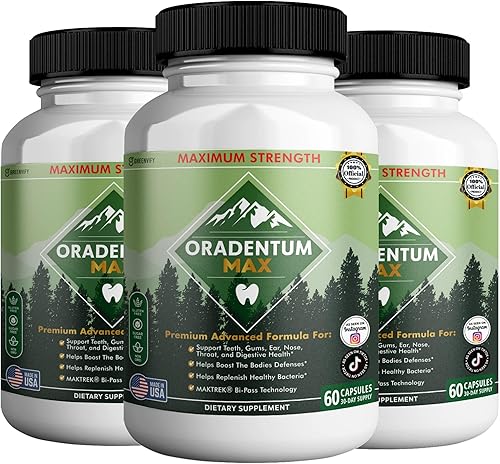 Miniatura 11 de Suplemento probiótico Oradentum Max, 40 mil millones de UFC, 60 cápsulas, suministro para 30 días (1)