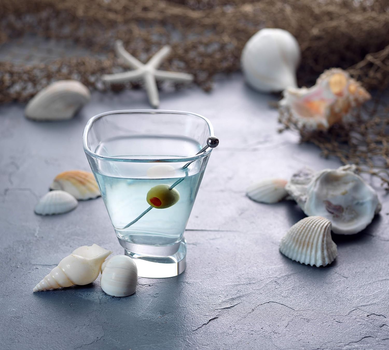 Blасk Frіdау - 60% оƒƒ JoyJolt Aqua Vitae Martini Glass Set of 2. Crystal Glassware, Semi-Square Drinking Glasses with Off Set Base. Stemless Cocktail Glasses and Dessert Glasses. Unique Christmas Gifts