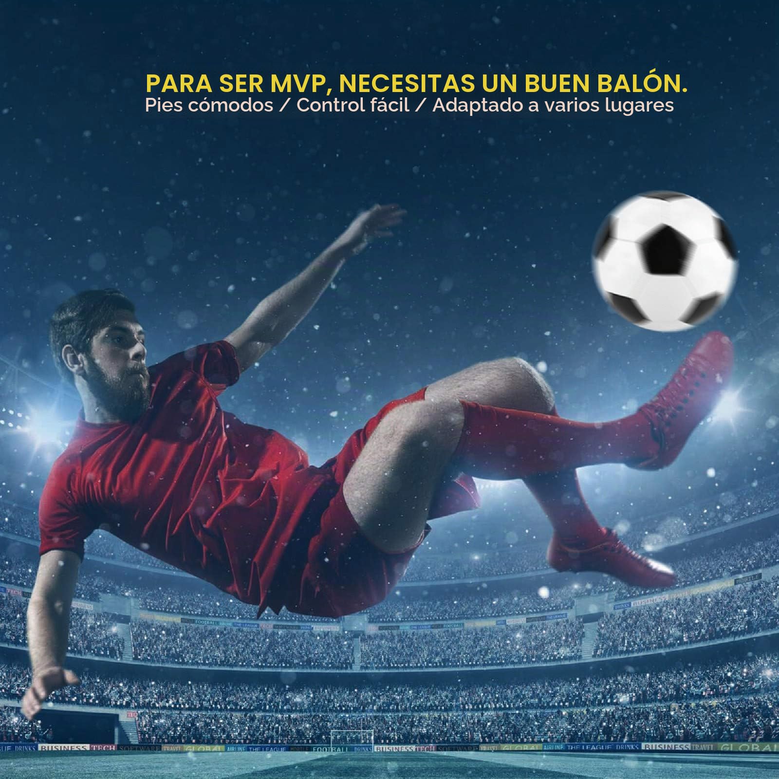 Balón de fútbol tamaño 3/4/5 para Entrenamiento de Equipo, práctica de Partido, Interior y Exterior para niños y Adultos