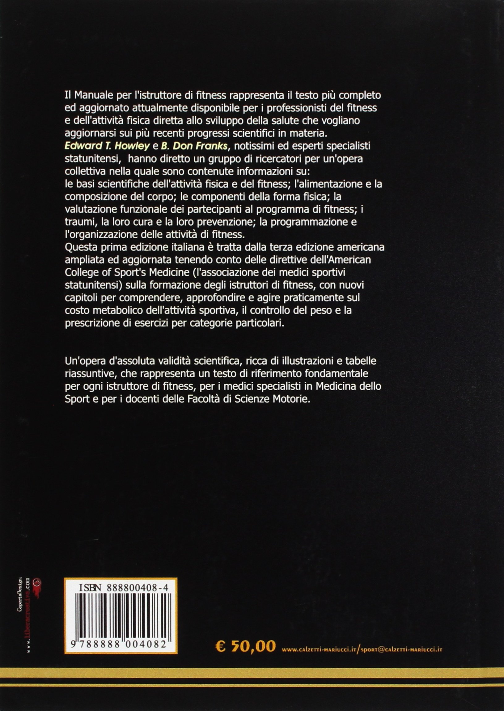 Manuale per l'istruttore di fitness