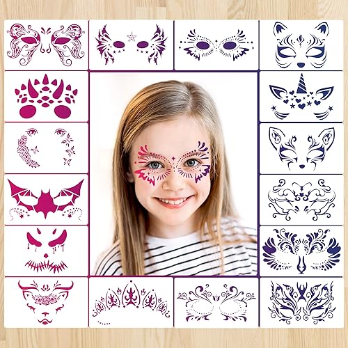 18 plantillas de dibujo de mariposas reutilizables, plantillas de pintura de plantas de mariposa, plantillas grandes de bricolaje para decoración