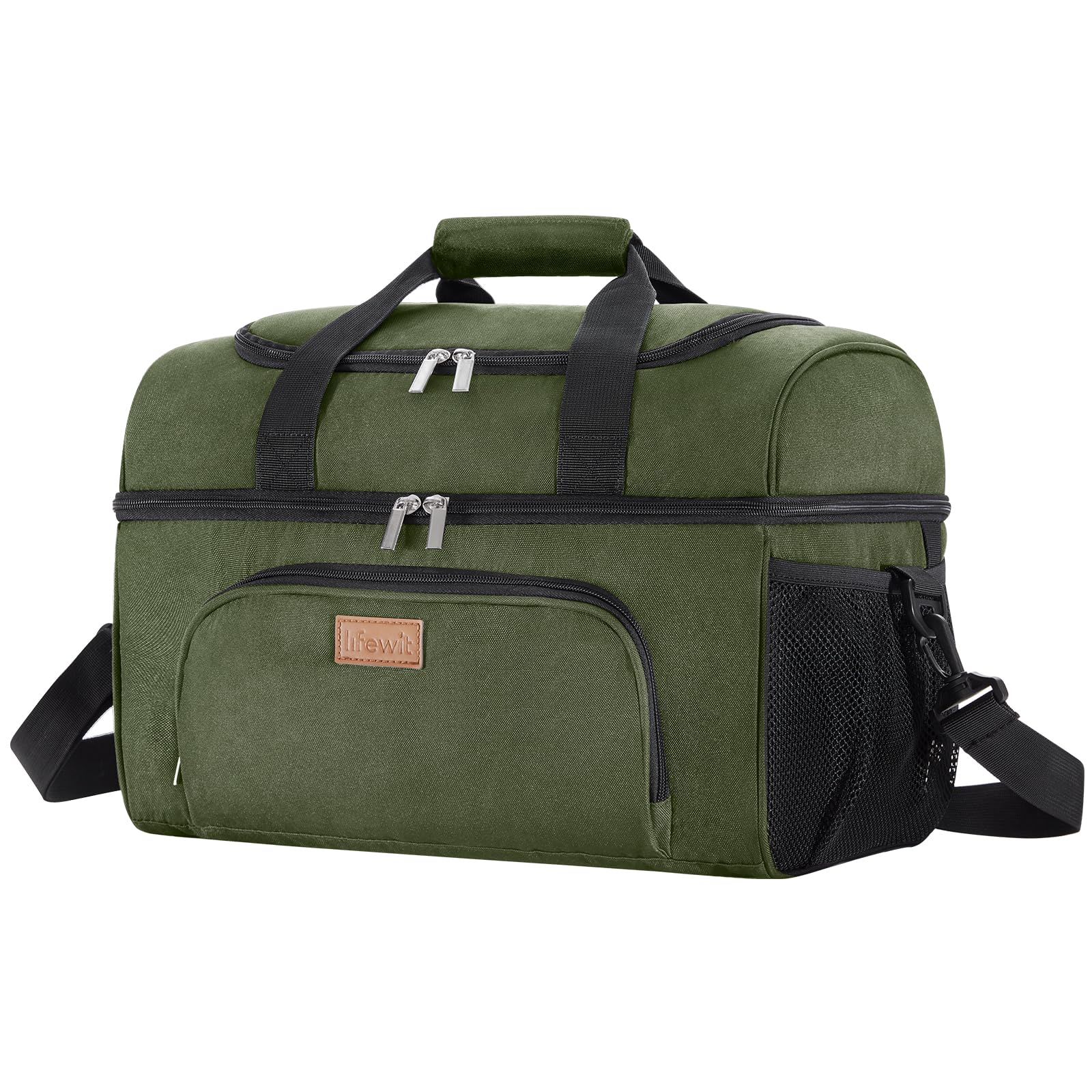 Lifewit Große Kühltasche, Kühlbox Faltbar, Isolierte Lunch Tasche, Leichte, Tragbare Kühltasche, Doppellagig für Picknick, Strand, Arbeit, Reise