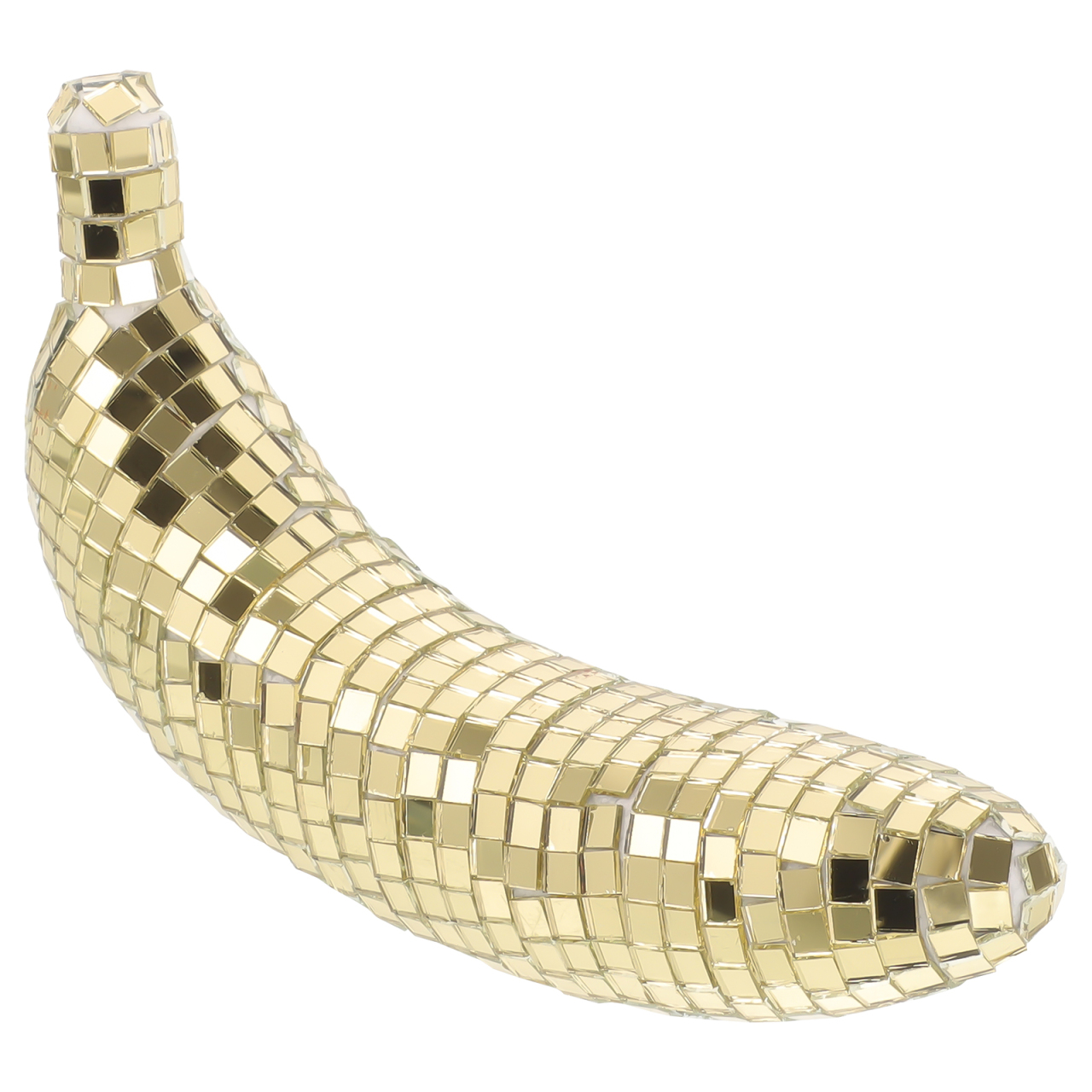 Image of Alipis Disco Style Banana Ornament 6.49X2.75X1.77In Mirror Reflective Tabletop Decor for Disco Party Supply Home Office Decoration