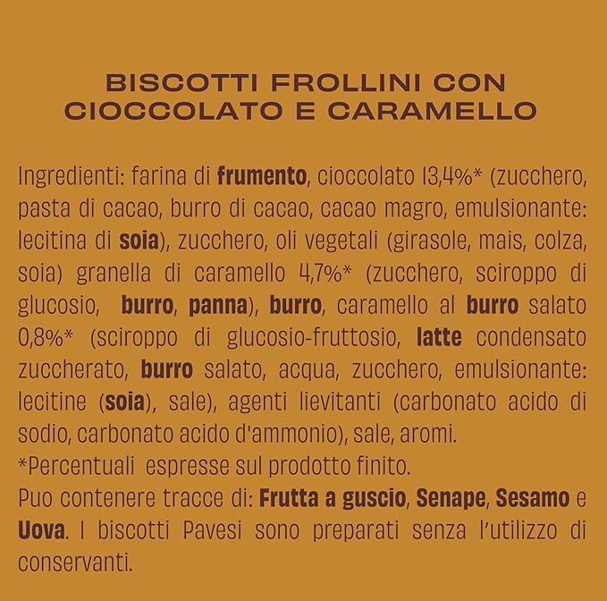 Pavesi Biscotti Frollini Gocciole Caramel 300 g miniatura 5