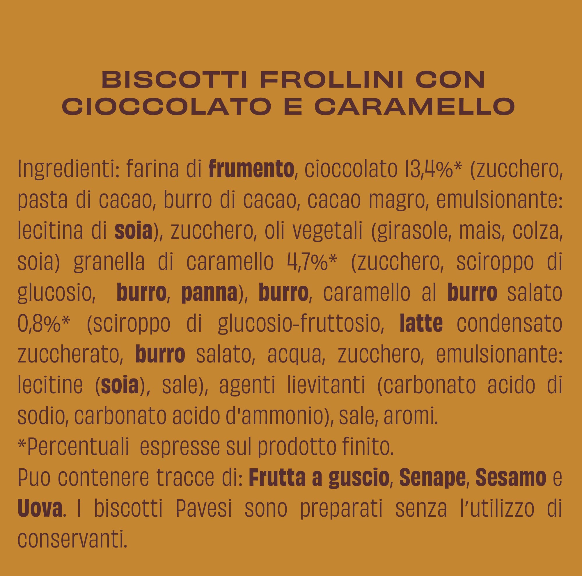 Pavesi Biscotti Frollini Gocciole Caramel, Biscotti da Colazione con Granella di Caramello e Gocce di Cioccolato Fondente, Senza Olio di Palma, 300 g (Confezione da 3)