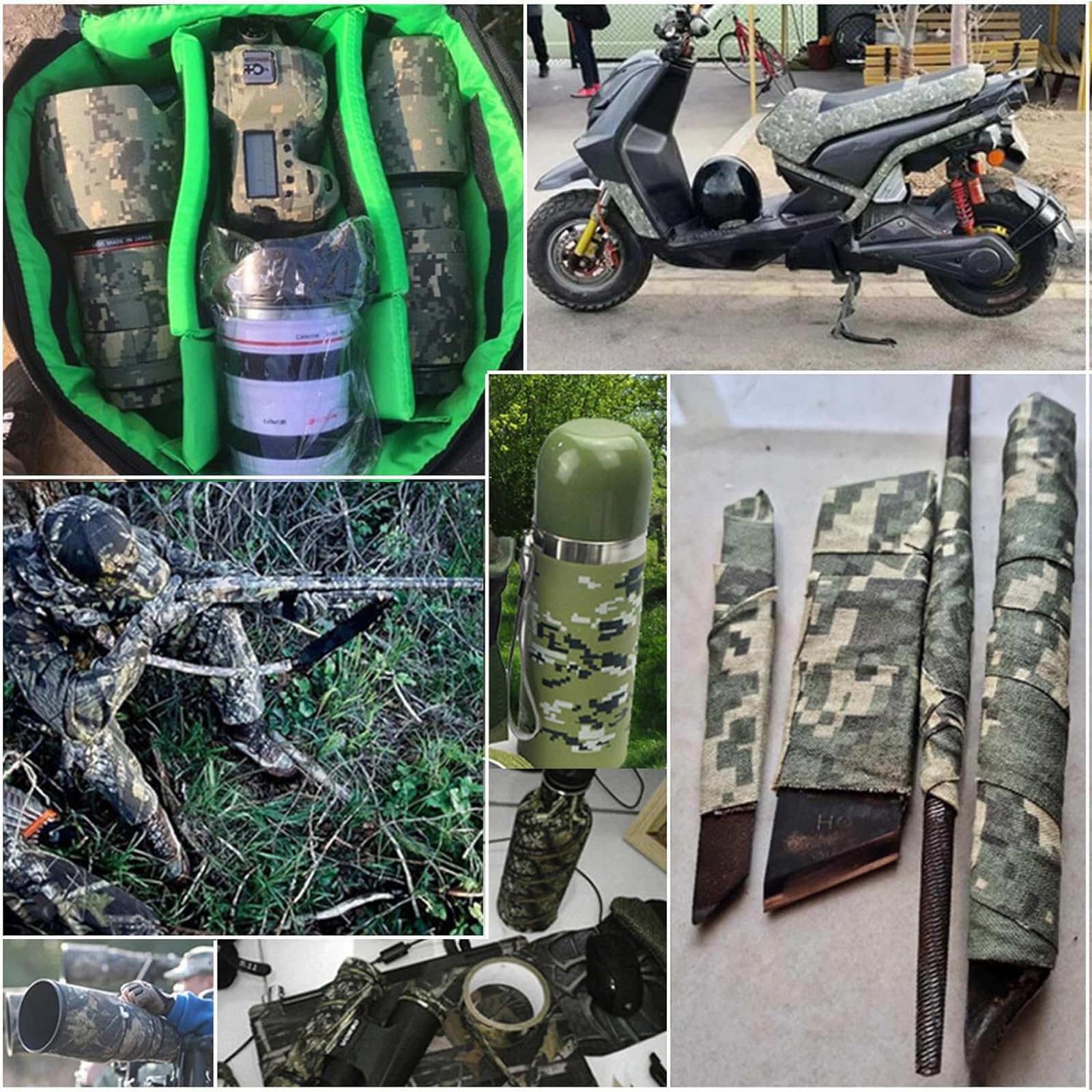 Jcheng Sécurité de protection Camouflage Wrap Camouflage