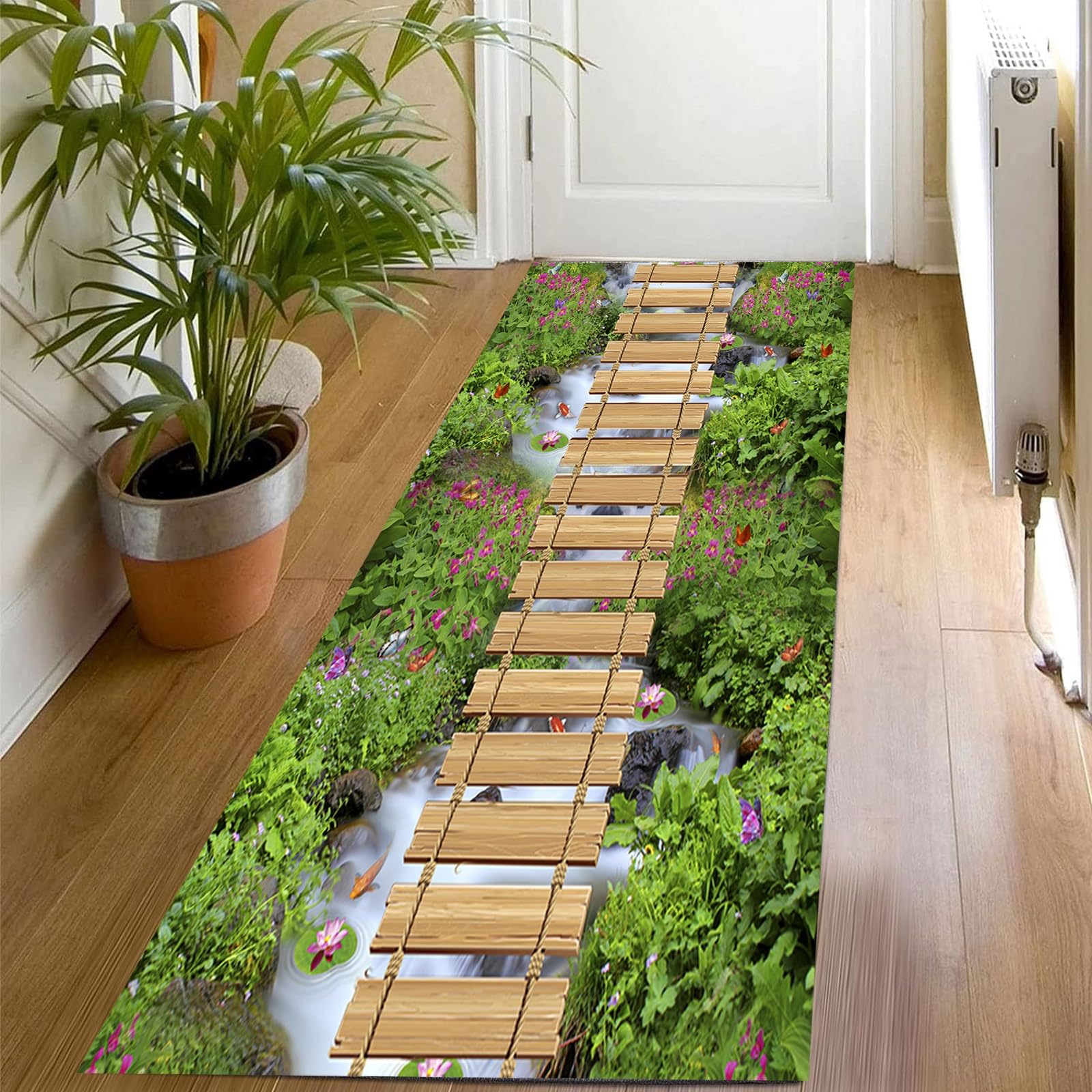 Amazon | 廊下敷き 廊下 カーペット 70 x 320 cm 洗える 素足が