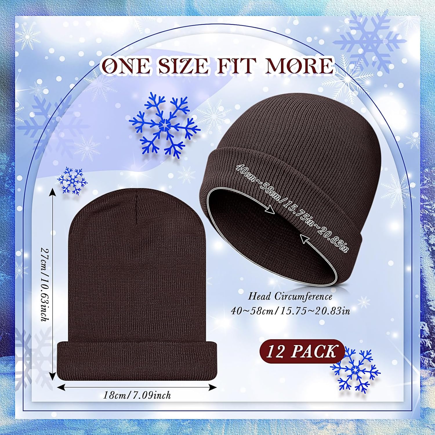 24 Pcs Kids Hats and Gloves Sets Winter Knit Beanie Hat Gloves Bulk Warm Unisex Cap for Boy Child Girl Cold Weather - Image 6