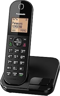Panasonic KX-TGC41 Digital Cordless Phone with Nuisance Call Blocker, speakerphone and call waiting - Black