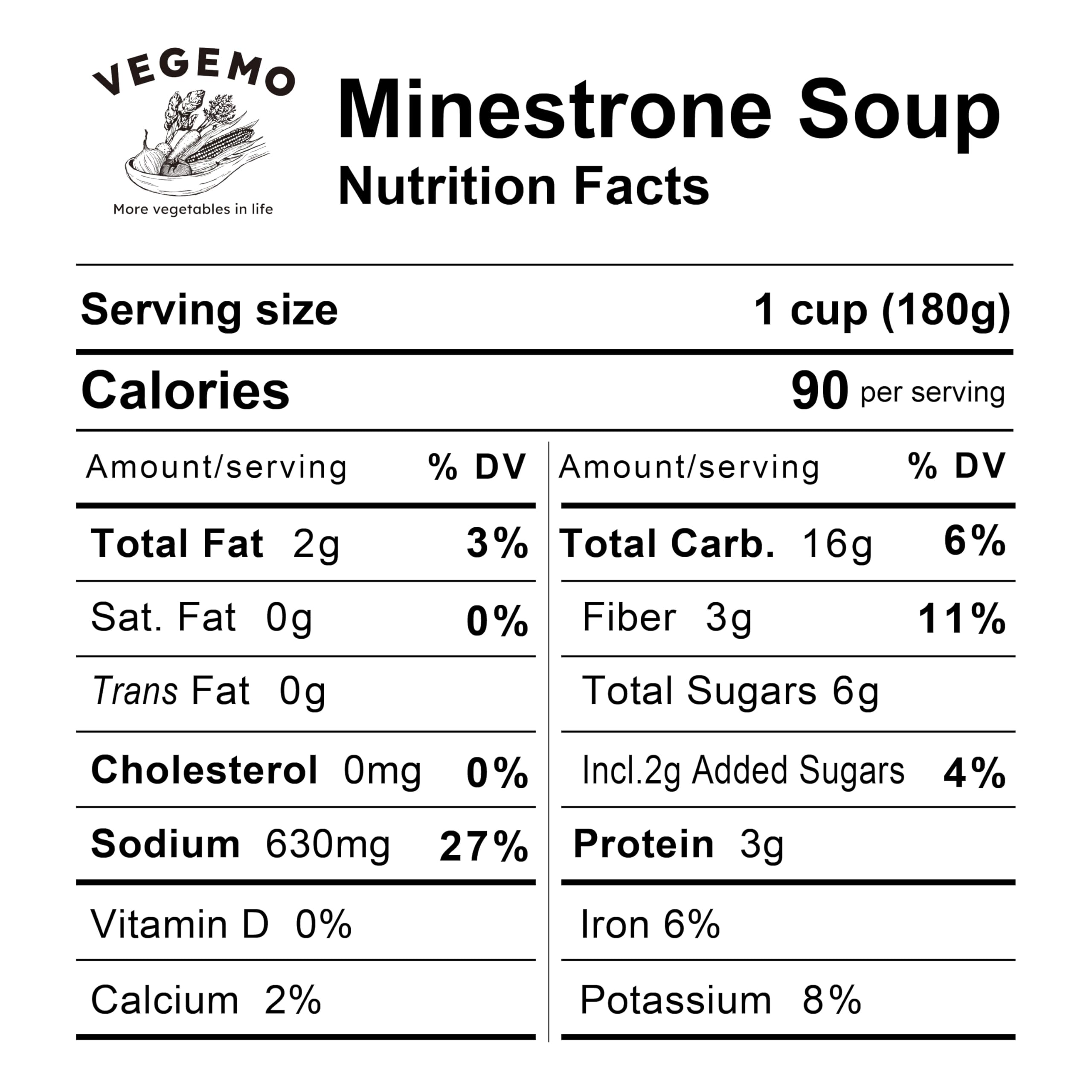 VEGEMO, Minestrone Soup, vegan, 0g Trans Fat, No Preservatives, No artificial dyes, No Added MSG, made in Japan, 6.35 oz, Pack of 4, Microwavable cup