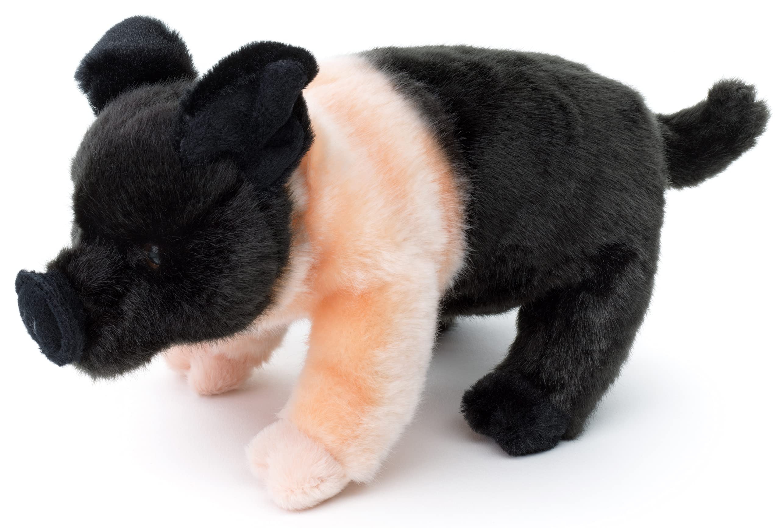 Uni-Toys - Angler Saddle Pig Standing - 25 cm (Length) - Plush Pig - Plush Toy, Cuddly Toy, (BH-13043)