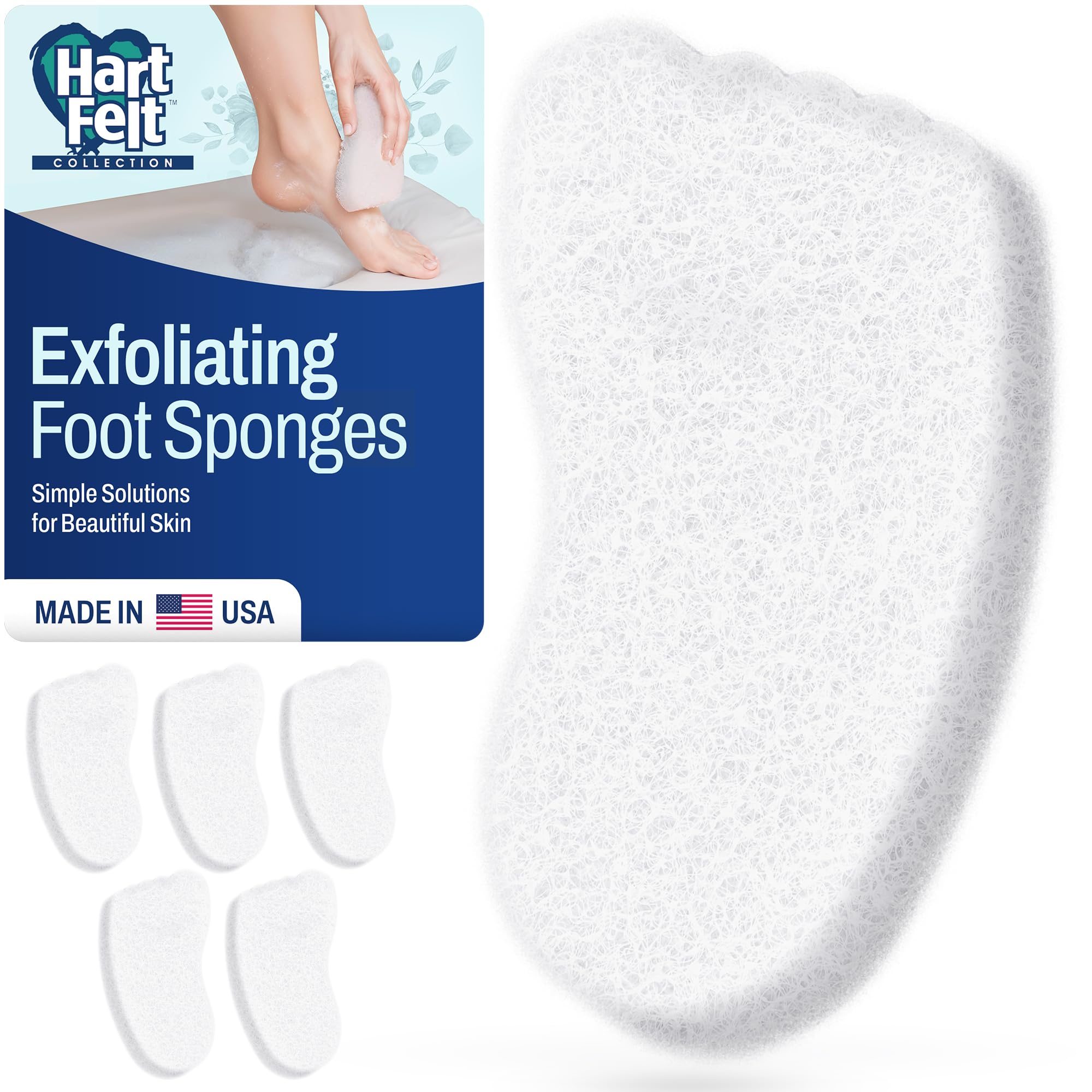 HartFelt Facial Sponge - Exfoliate & Remove Makeup -32 HartFelt Facial Sponge - Exfoliate & Remove Makeup -32