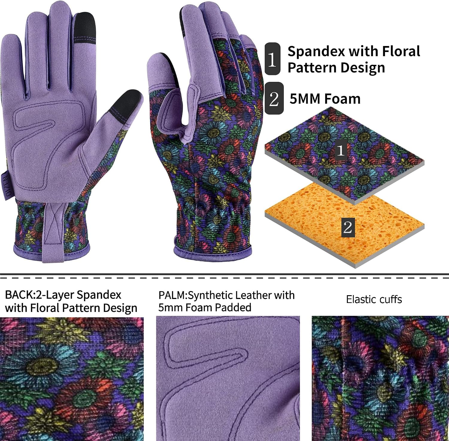 Gardening Gloves for Women and Men,Garden Gloves with Touch Screen, Thorn Proof Puncture Resistant Working Gloves, Gardening Gifts for Women, Size Small image 4