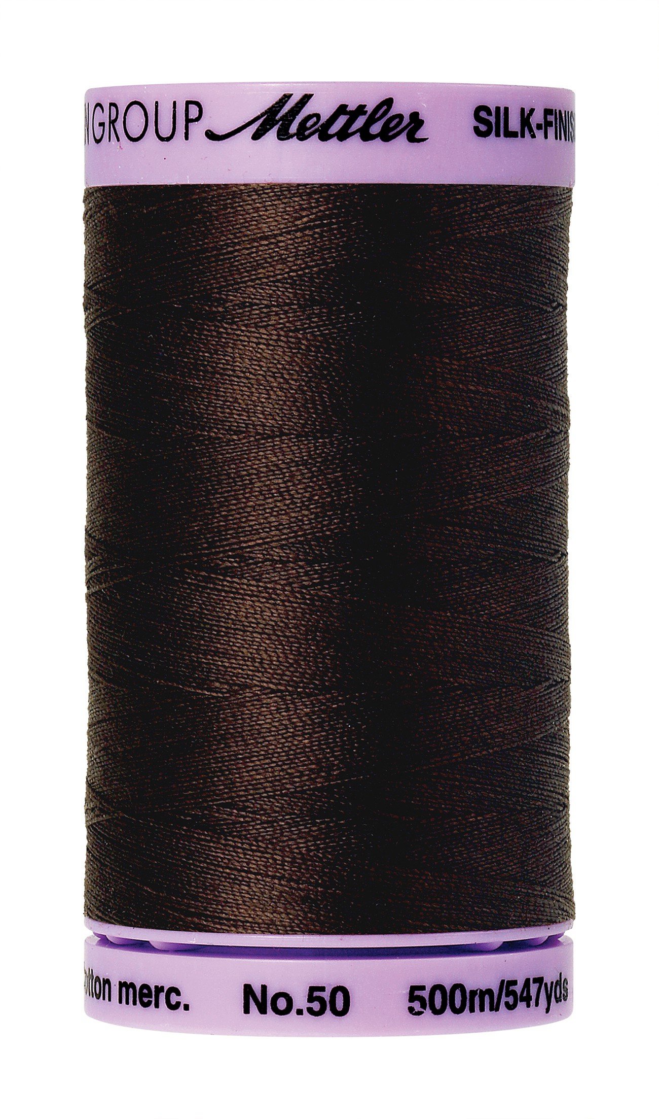 MettlerSilk Finish Cotton #50 547yd Black Peprcrn