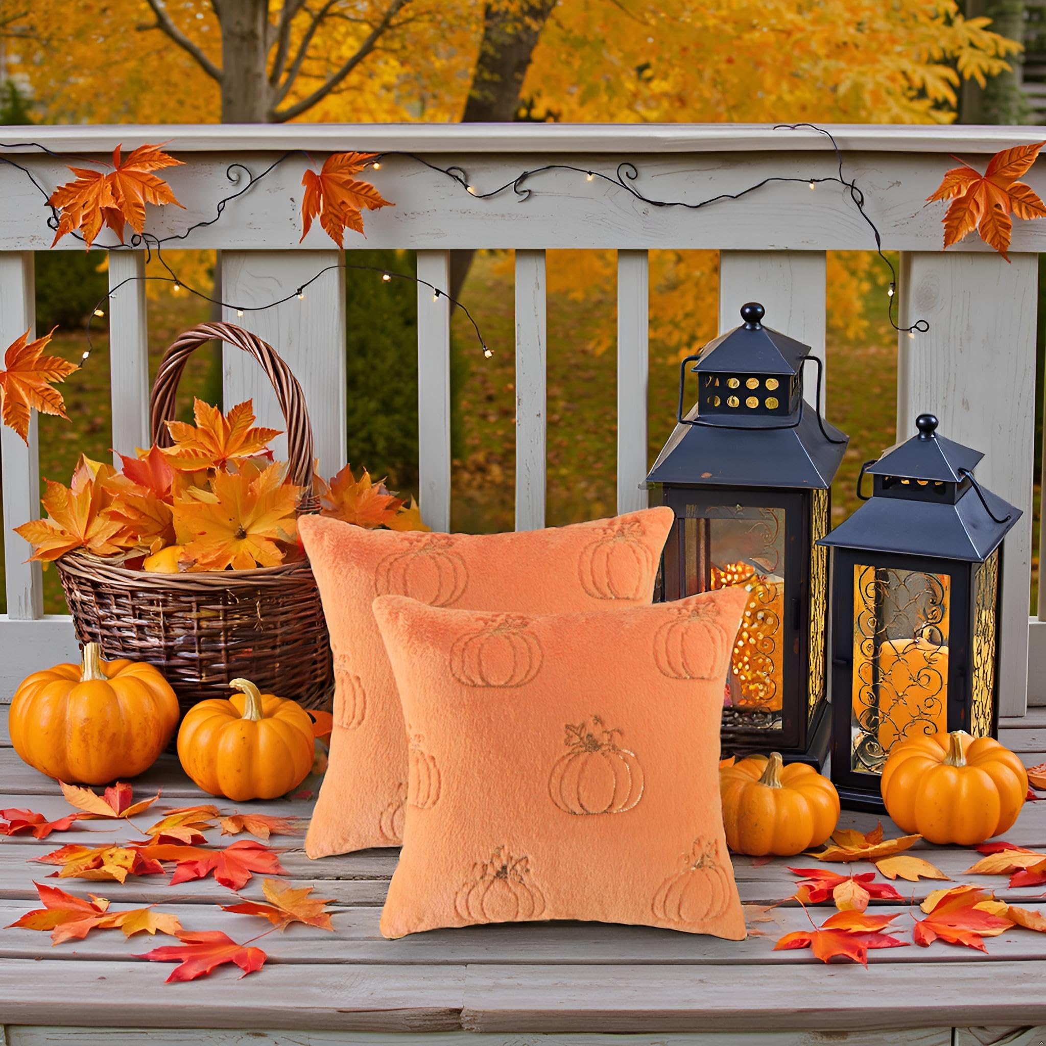 Amazon.com: Tosleo Halloween Throw Pillow Covers 18x18 inch Set of