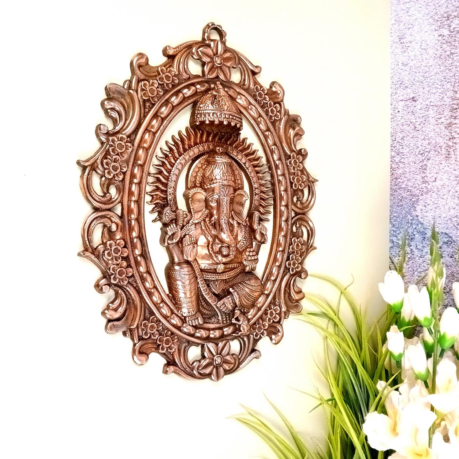 Ganesh Idol Wall Hanging - Lord Ganesha Decor -4 Ganesh Idol Wall Hanging - Lord Ganesha Decor -4