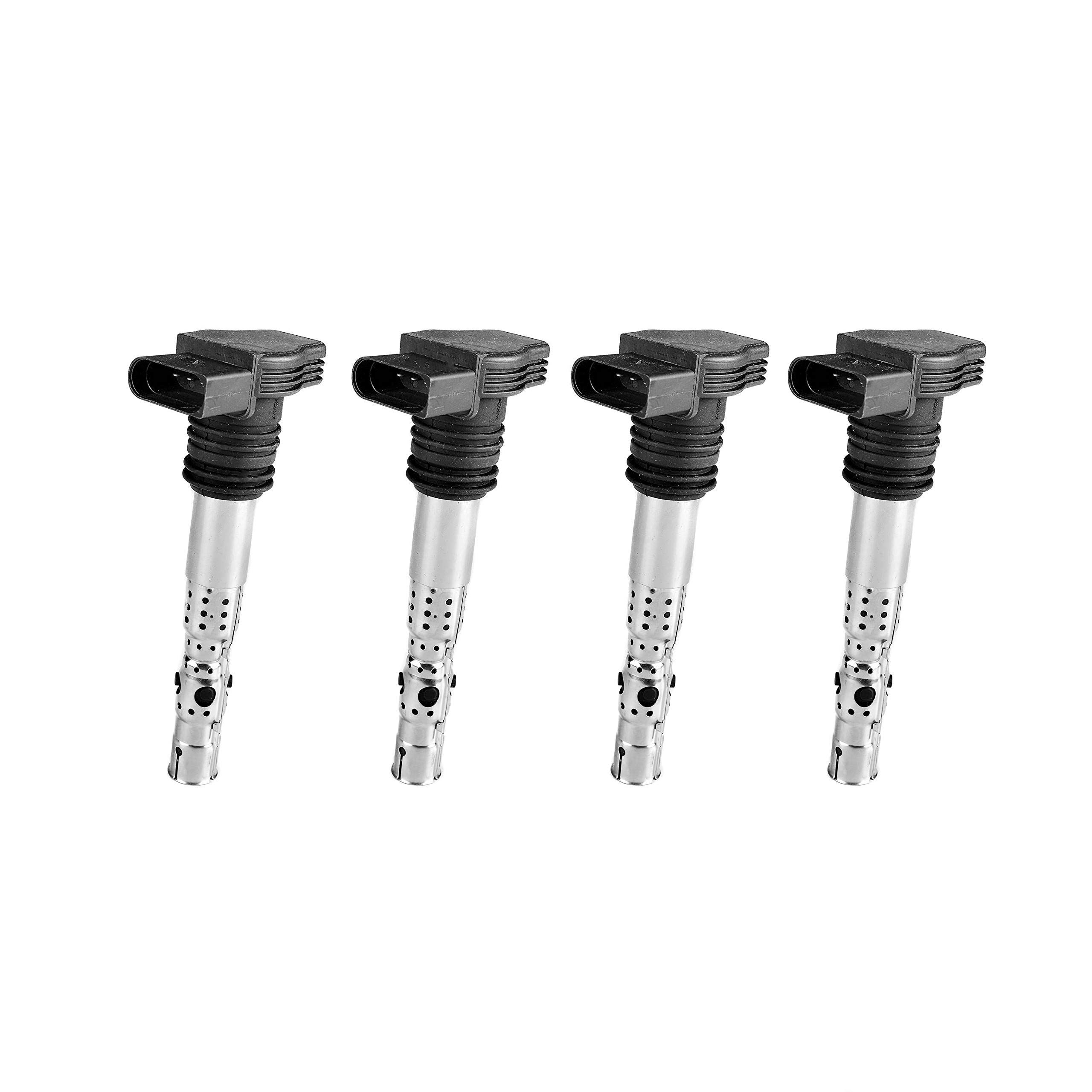 Photo 1 of ADIGARAUTO 4-Pack Ignition Coils Compatible with Volkswagen Audi Beetle Golf Jetta Passat A4 TT 1.8L C1394 UF411 UF437 UF580