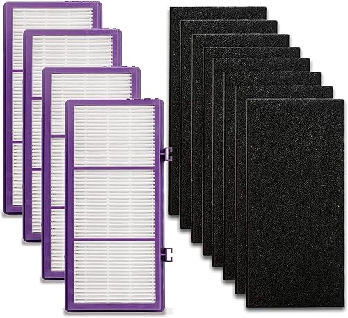 Colorfullfe Performance Plus - Filtro para filtro Holmes AER1, repuesto HAPF300AP-U4, 4 filtros y 8 filtros de carbono