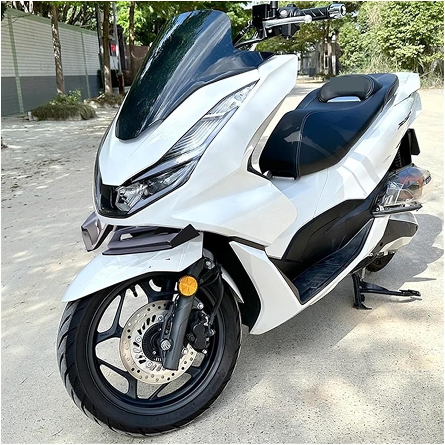 New 2025 Compatible with PCX- PCX 125 150 160 PCX125 Modified Front Fairing Aerodynamic Lower Cover Protection Guard Wing Spoiler Kit(Black)