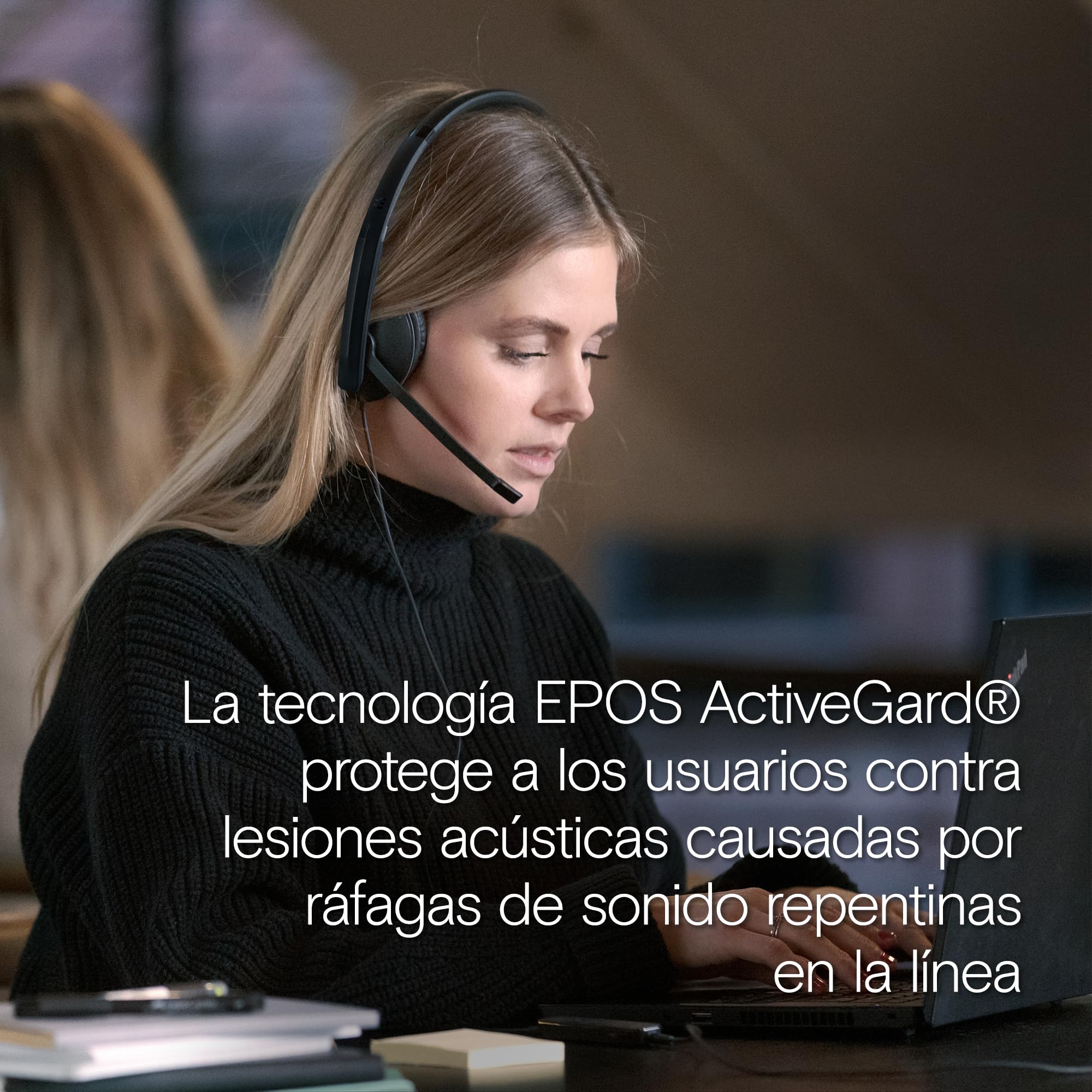 EPOS Auriculares con micrófono y SENNHEISER C10 3.5 mm, Cascos con Cable con una y Flexible y tecnología BrainAdapt, Negro, C10, 3.5mm Jack