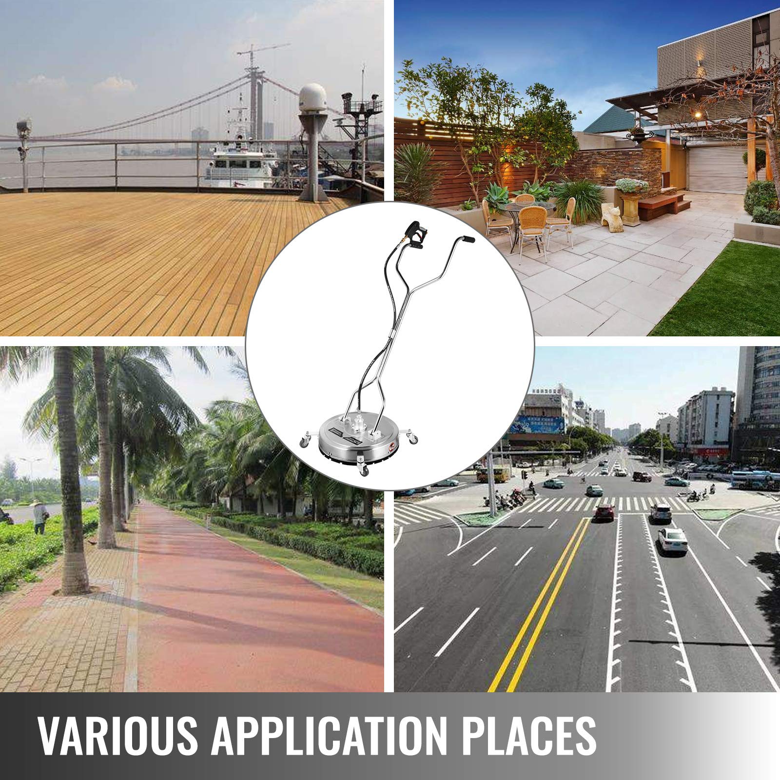 Buy VEVOR Surface Cleaner 20 inch Flat Surface Cleaner for Pressure