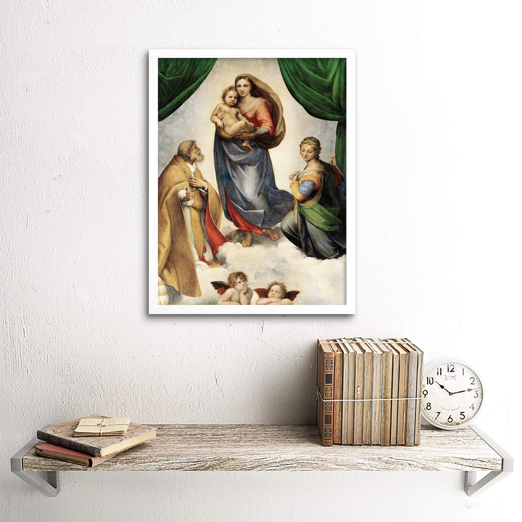 Raphael The Sistine Madonna Art Print Framed Poster Wall Decor