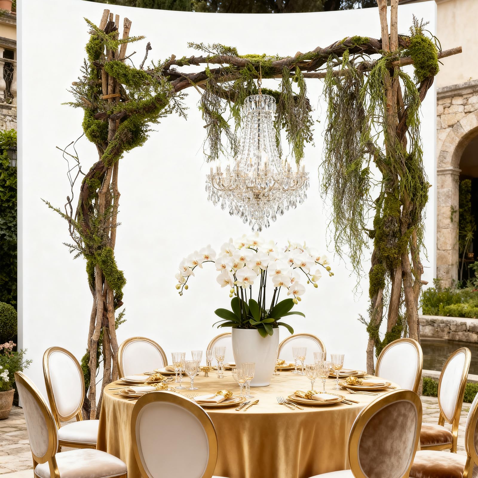 Grande Guirlande Artificielle Flexible en Mousse Branches Vignes 2 m Décoration Murale Halloween Arche Mariage