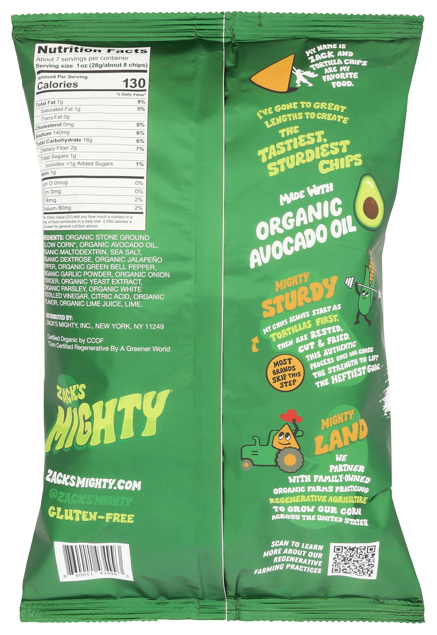 Amazon.com: Zack's Mighty Organic Avocado Oil Tortilla Chips
