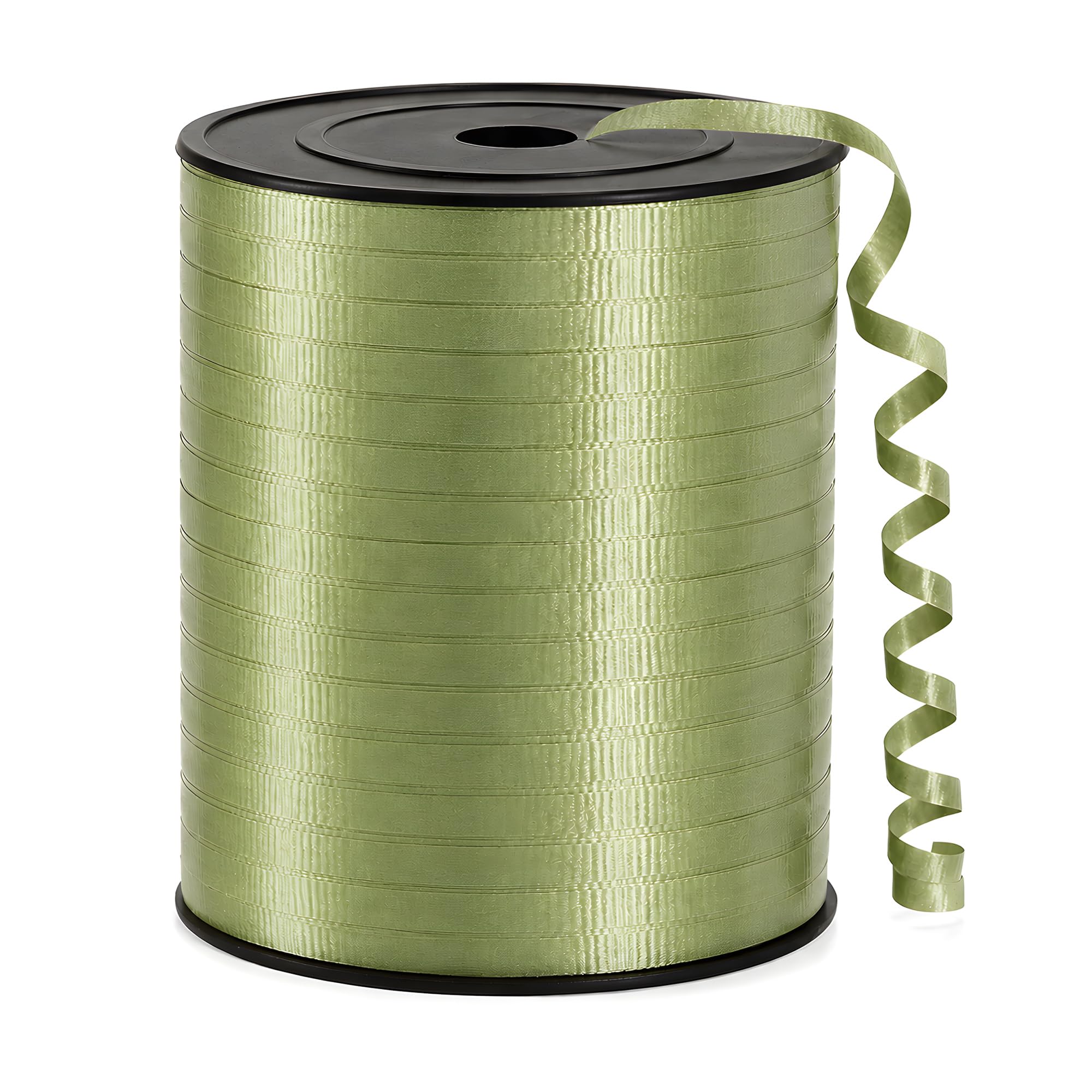 BEISHIDA 500 Yards Matte Olive Green Curling Crimped Ribbon Balloon String Ribbons for Gift Wrapping Ribbon for Birthday Baby Shower Wedding Christmas Decoration