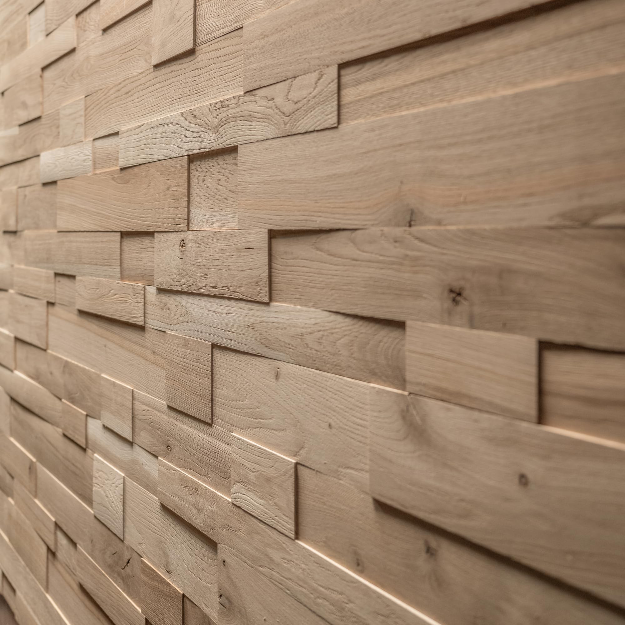 Panel de pared de madera de roble 3D - OZO Rustic - 1 m2