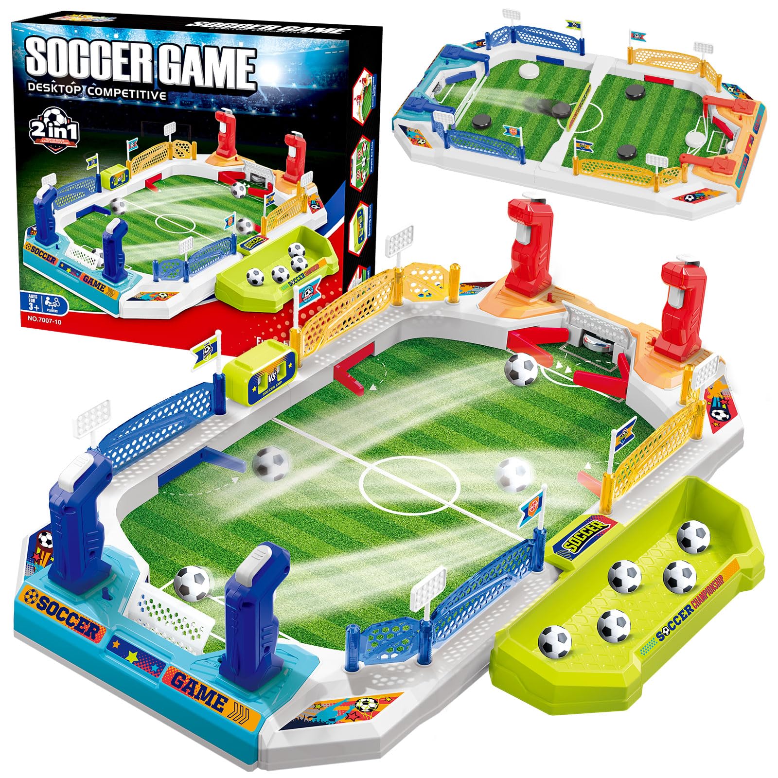 SpringFlower Mini Foosball Table Game for Kids, Soccer Board Game Gifts for 4 5 6 7 8-12 Year Old Boys, Toys for Age 4-6 5-7 8-12, Birthday Soccer