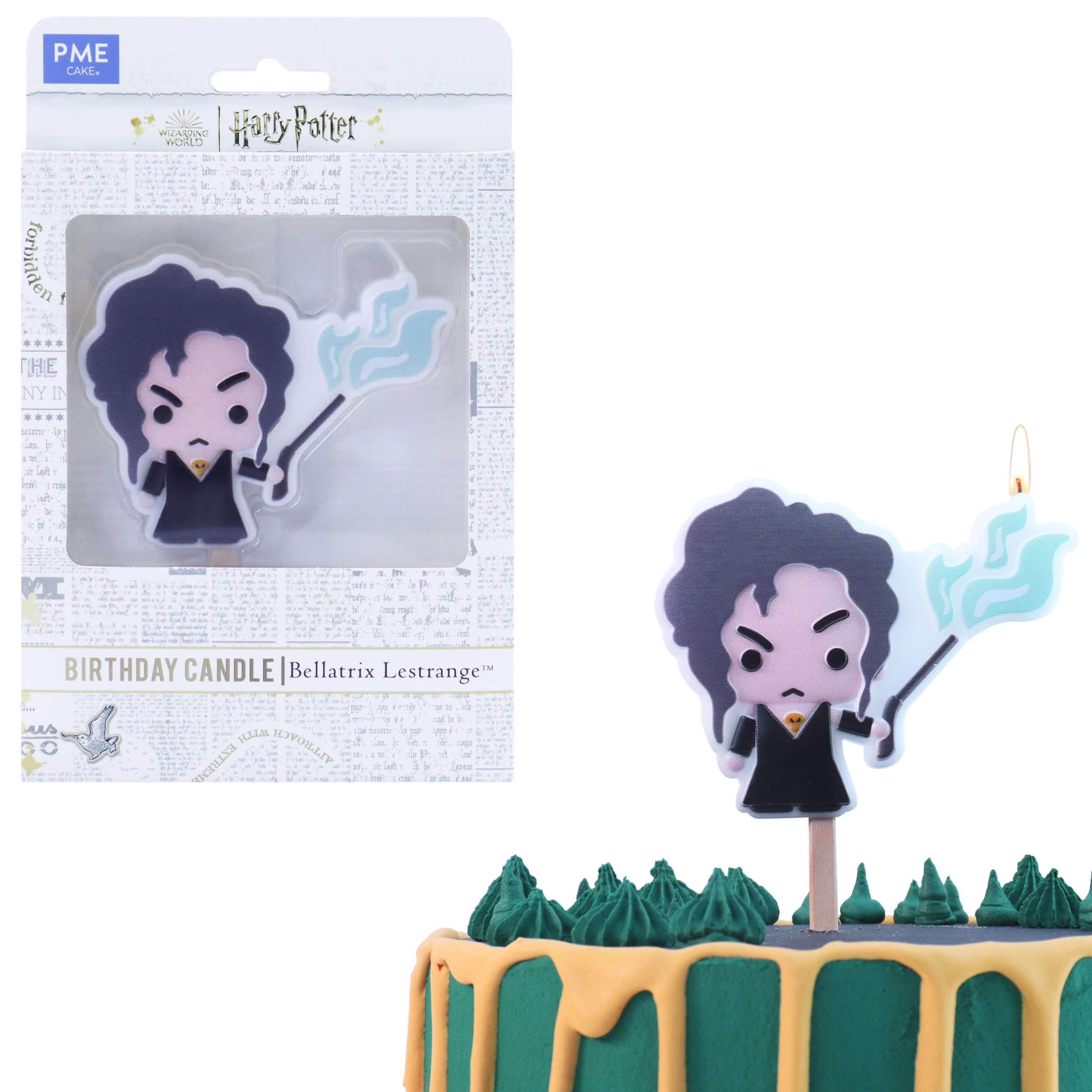 PME Harry Potter Character Birthday Candle, Bellatrix Lestrange