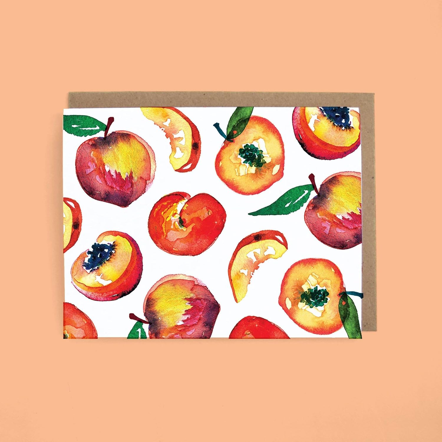 Peaches Greeting Card - Set of 8
