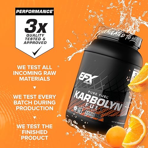 Miniatura 77 de EFX Sports Karbolyn Fuel | Polvo de carbohidratos de rápida absorción | Carga de carbohidratos, energía sostenida, recuperación rápida, sin