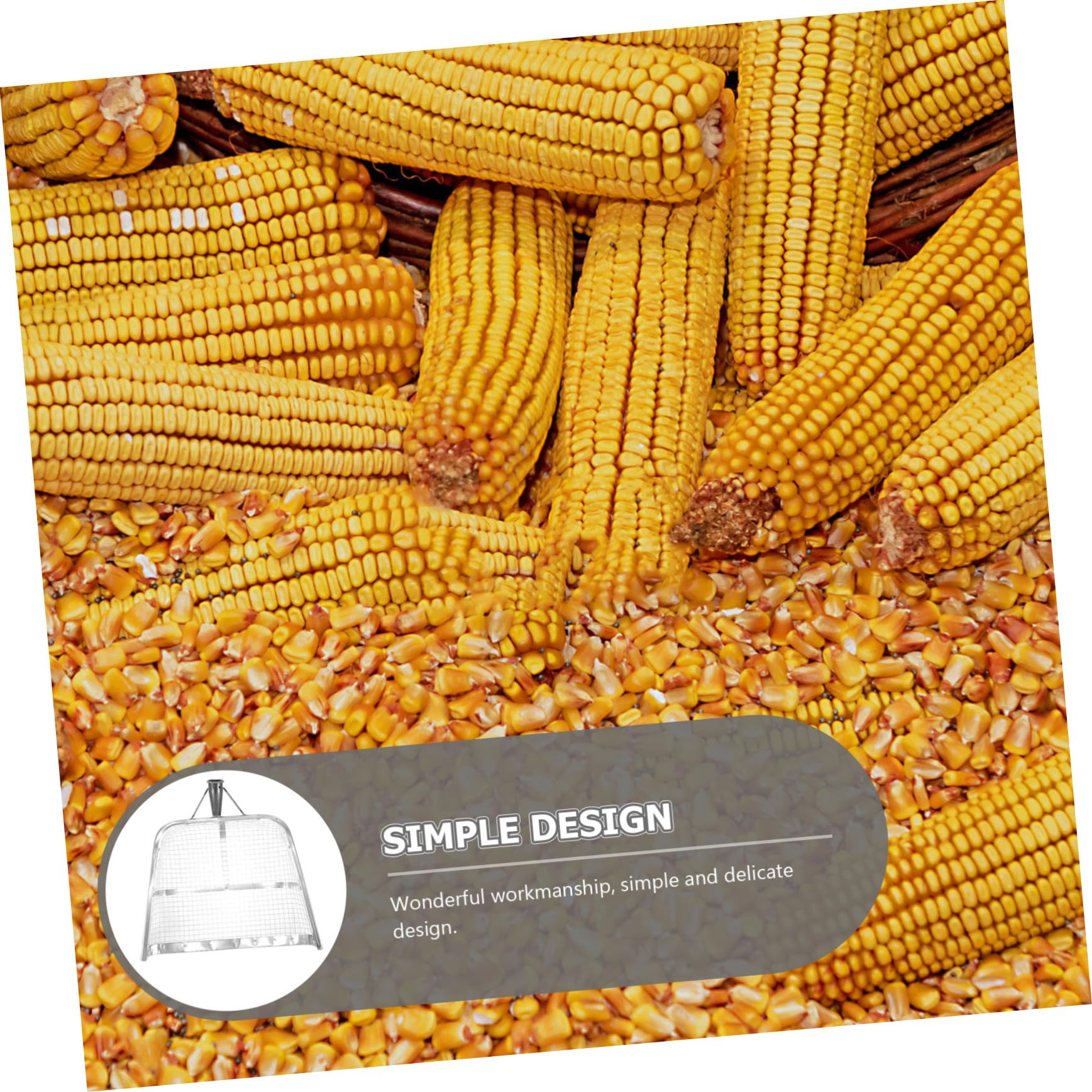 Eiserne Maissiebschaufel Silber, Multifunktionale Handschaufel für Garten | Sieben von Sand und Erde, Filter für Traditionelle Chinesische Medizin, Feine Verarbeitung