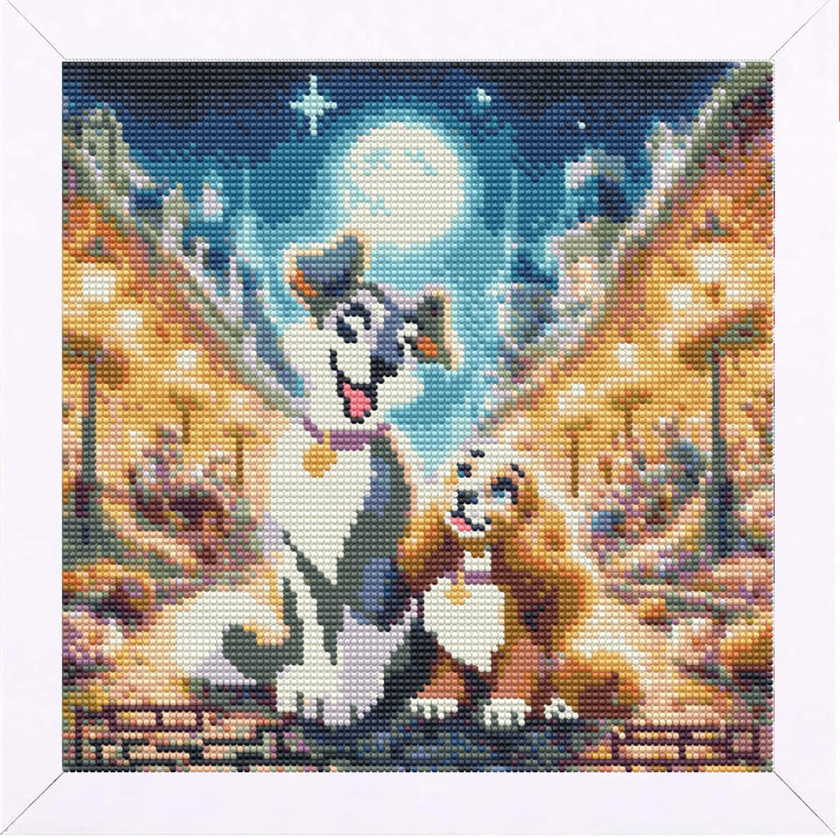 Qianbaiuk Diamond Painting Erwachsene-Cartoon Diamond Painting Kits,Diamond Painting Kinder für Geschenk und Home Wand Dekor(13.8x13.8 Zoll)