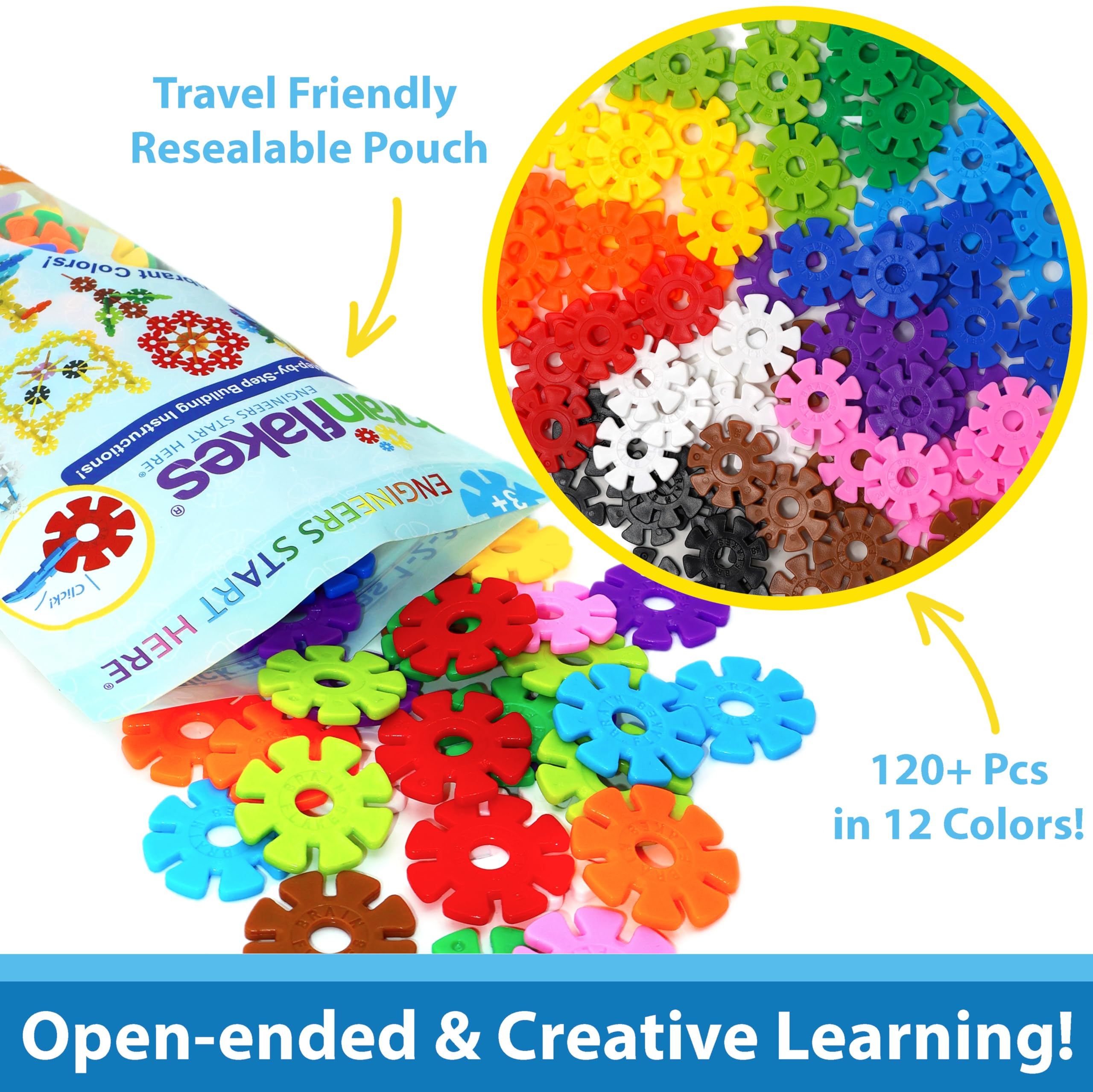 Amazon.com: Brain Flakes Starter Set Multicolor (12 Colors) - 120