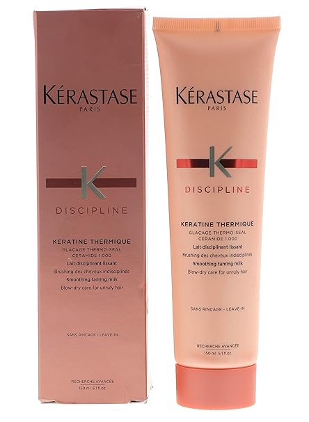 Kerastase Discipline Keratine Thermique Smoothing Taming Milk Anti-Frizz, 5.1 Ounce