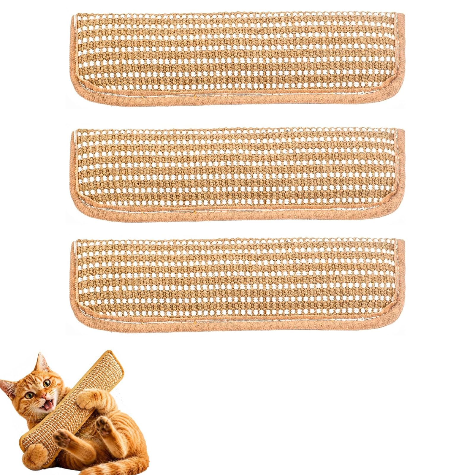 EujRcf 3 Pcs Catnip Toys for Indoor Cats, Soft Jute Catnip Pillow Toys