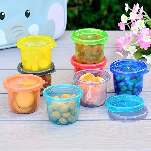Miniatura 4 de Youngever 9 juegos de almacenamiento de alimentos para bebés, recipientes de plástico para alimentos para bebés (4 onzas)