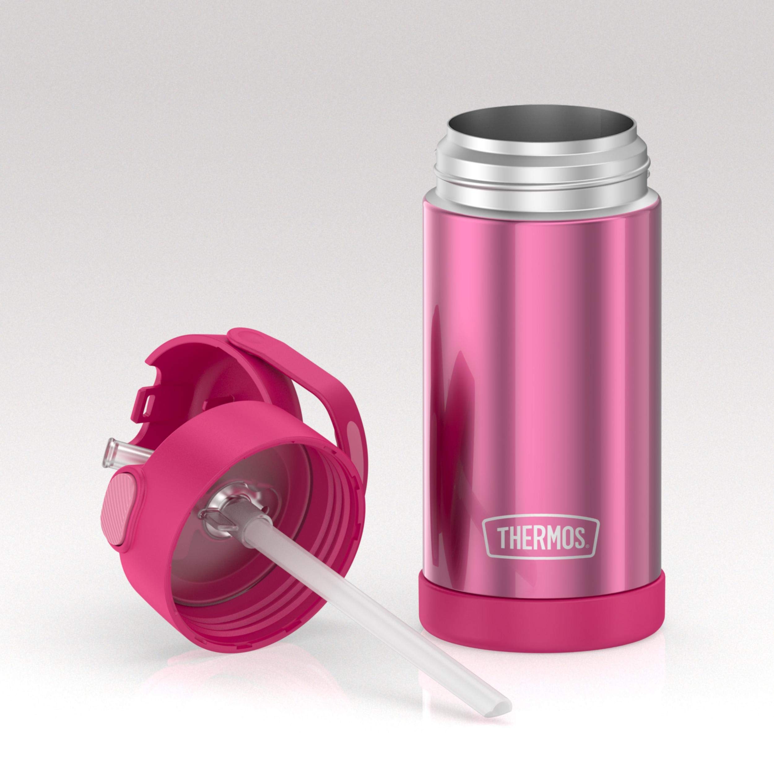 THERMOS FUNTAINER 12 Ounce Stainless Steel Vacuum Insulated Kids Straw