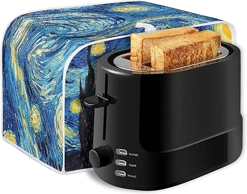 Miniatura 6 de Tongluoye Funda para tostadora de noche estrellada para mujeres y hombres, cubierta personalizada de Van Gogh para electrodomésticos de cocina con