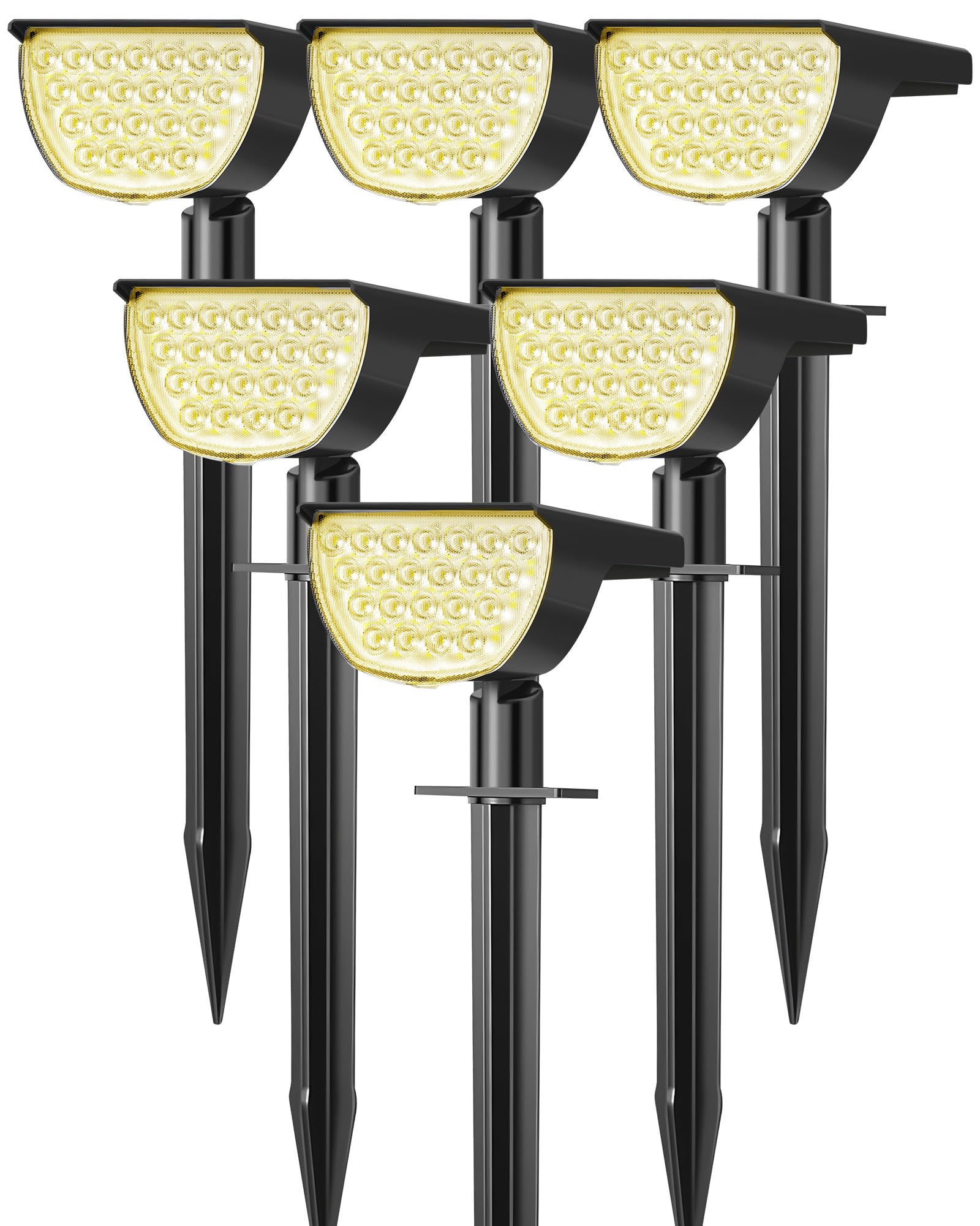 GKGG Solar Lights Outdoor 6-Pack