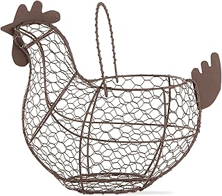 Tag 204829 Farmhouse Chicken Wire Basket, 9.6 x 11.25 x 6.7, Antique Finish
