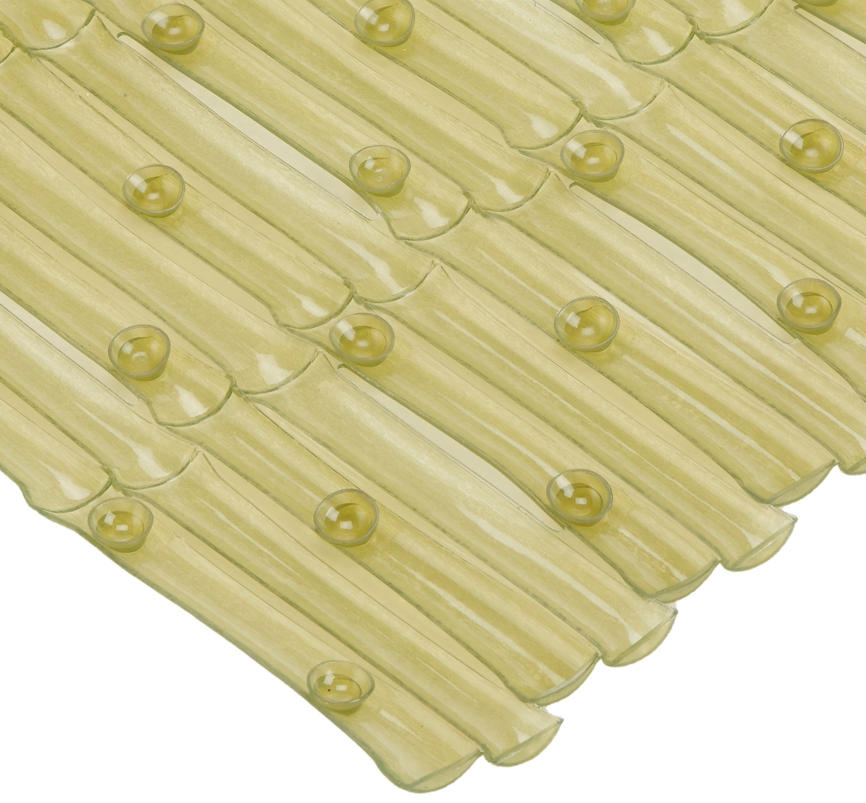 Carnation Home Fashions Bamboo Look Vinyl Bath Tub Mat,16
