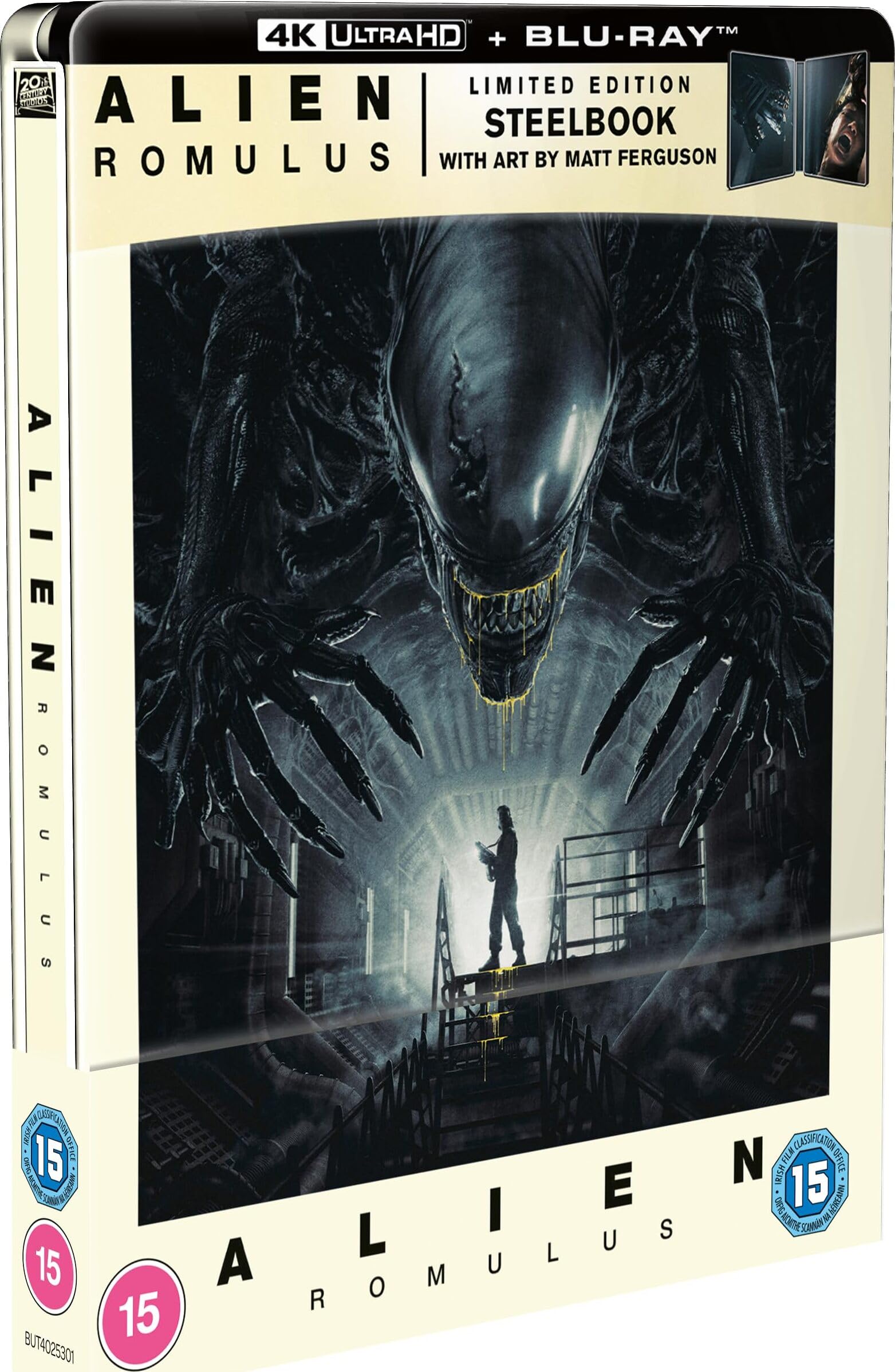 Alien: Romulus (SteelBook / Limited Edition) [Art by Matt Ferguson] [4K UHD + Blu-ray] [Region Free]