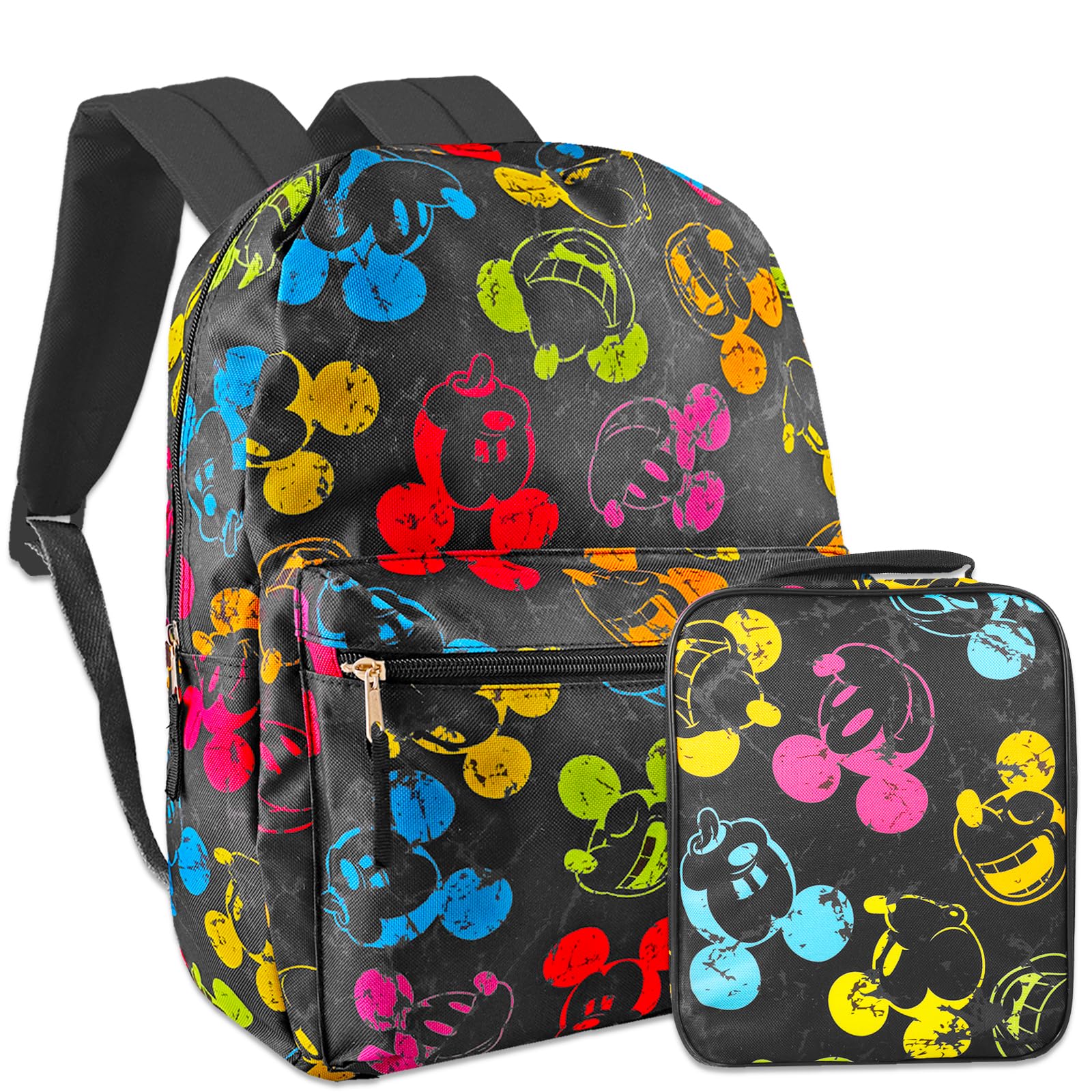 Amazon.com: Disney Mickey Mouse Backpack and Lunch Box Set For